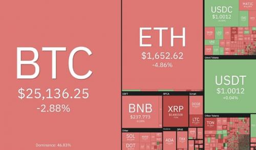 比特币一度跌破25000美元  带你盘点长线可关注的币种