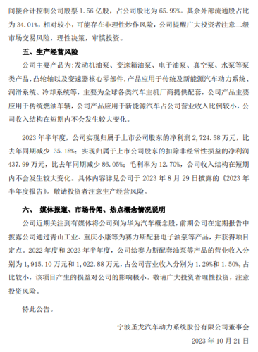 11连板圣龙股份：涨幅严重高于同期行业涨幅及上证指数 存在情绪过热的情形