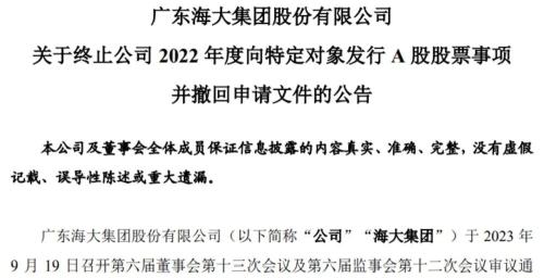 800亿龙头股定增撤回！被一大问题难倒 还有多项类金融业务