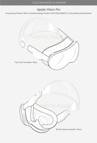 中国香港专利局公布了 27 项与苹果 Vision Pro 相关的外观设计专利