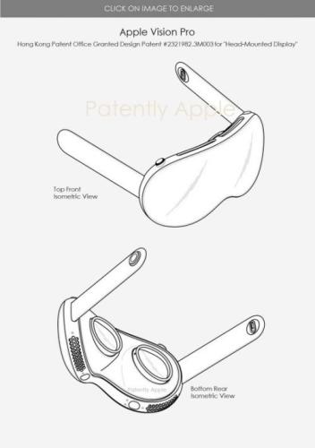 中国香港专利局公布了 27 项与苹果 Vision Pro 相关的外观设计专利