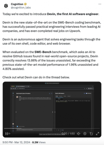 首个AI程序员造假被抓，Devin再次震撼硅谷