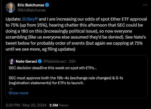 ETH以太坊5月21日USD最新价格 以太坊24小时价格上涨超20%