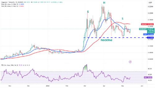 DOGE币5月14日最新USD价格 5月狗狗币的价格何去何从?