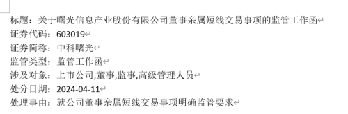 董事长夫人短线交易收益58.98万元全额上交