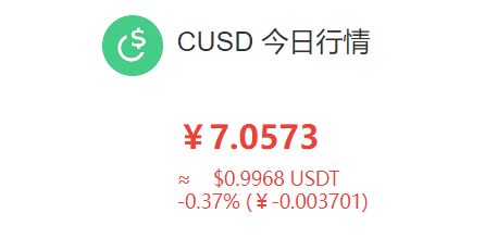 CUSD币最新价格走势分析 CUSD币前景展望