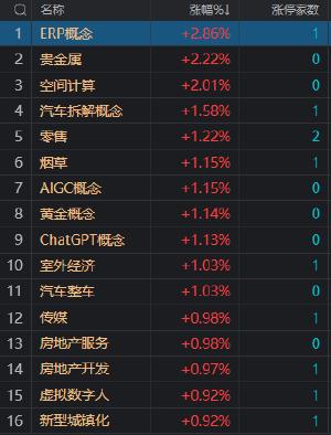 午评：创业板指低开低走跌1% AI概念股逆势反弹 　　