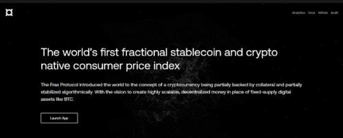 分数算法稳定币-Frax finance 会是下波牛市的百倍币吗？