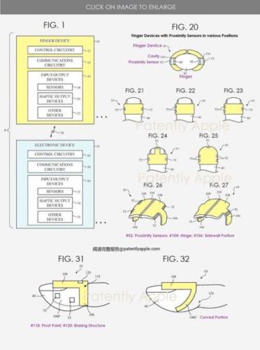 美国专利商标局正式授予苹果“带接近传感器的手指设备”的专利
